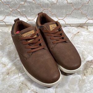 Levi Strauss & Co.  Men's Brown Leather Casual Sneakers Size 9